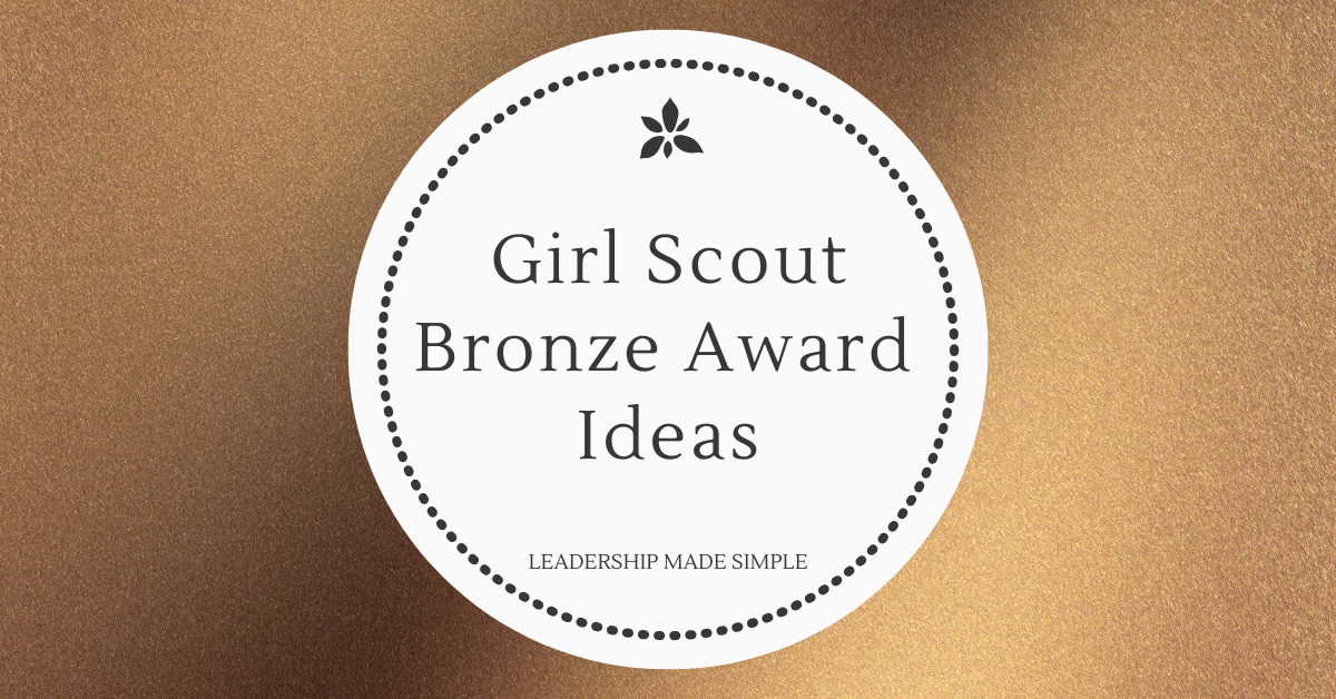 Girl Scout Bronze Award Ideas