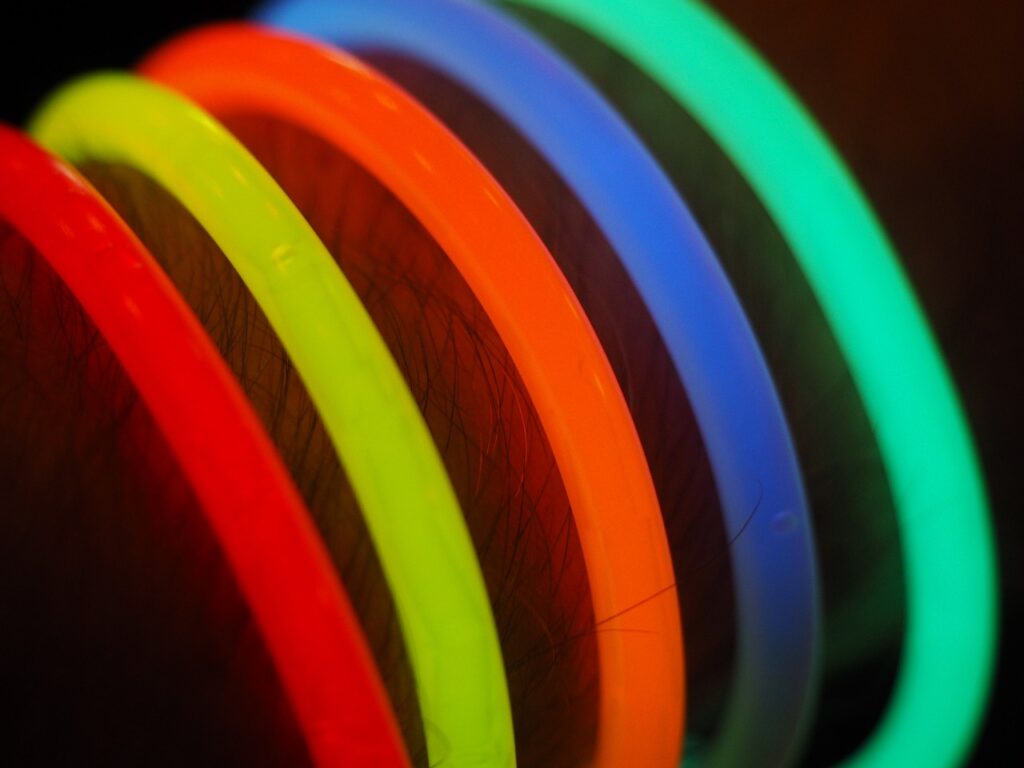 Glow stick games for camping