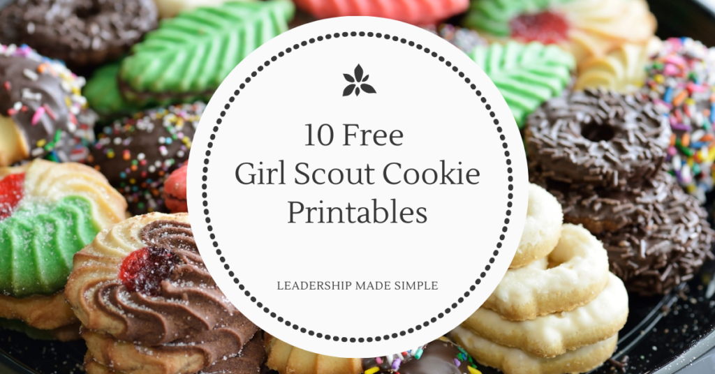 Free Girl Scout cookie printables