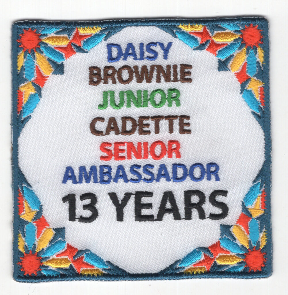 13 Years Milestone Girl Scout Patch