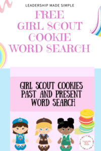 Friday Freebie Girl Scout Cookie Word Search - Troop Leader