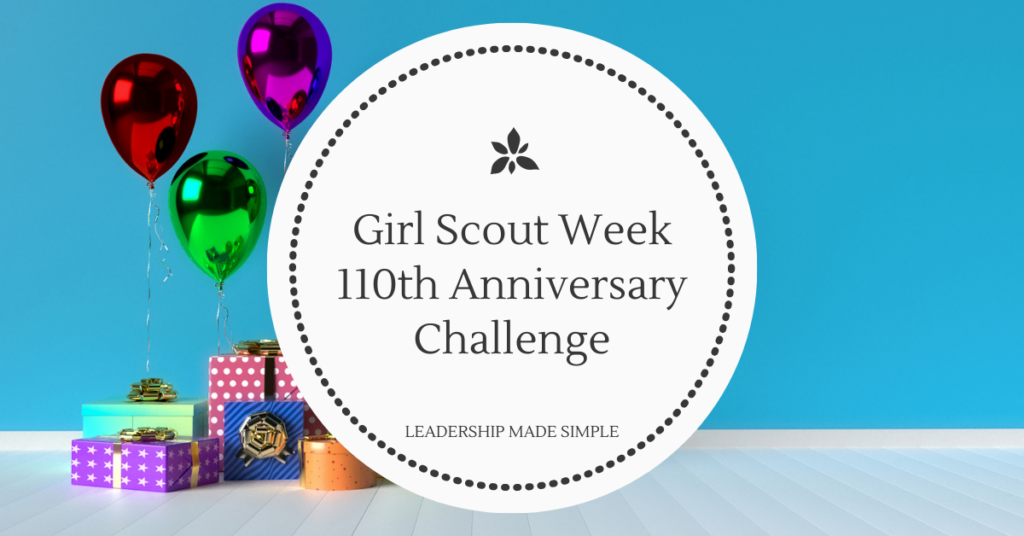 Girl Scout Week activities Troop Leader