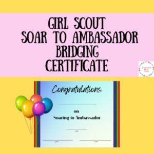 Girl Scout Senior to Ambassador bridging ceremony guide