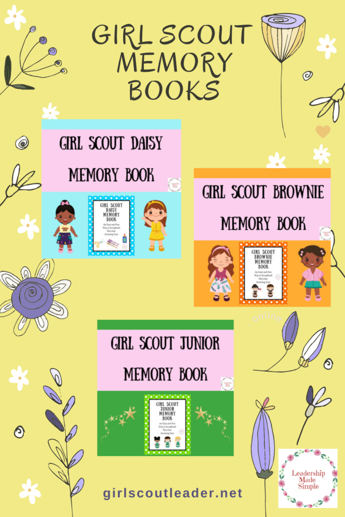 Girl Scout Memory Books for Daisies, Brownies and Juniors