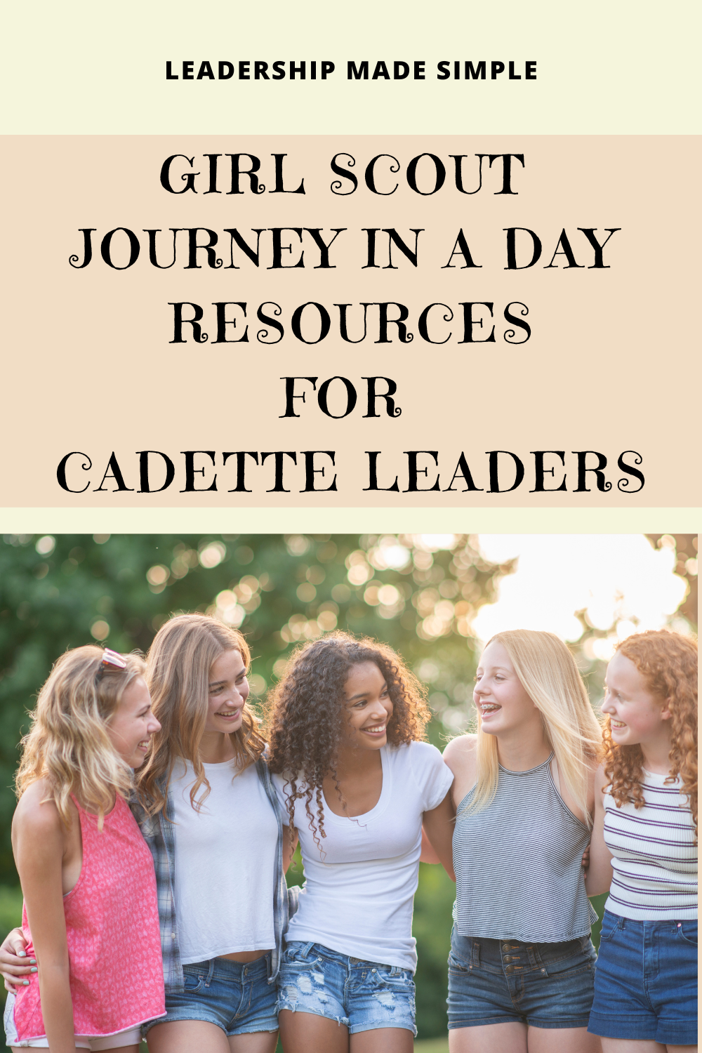 Girl Scout Journey in a Day or Weekend Resources for Leaders of Daisies