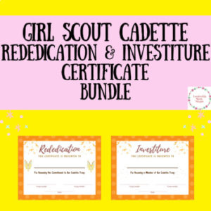 Girl Scout Investiture and Rededication Ceremony Guide - Troop Leader
