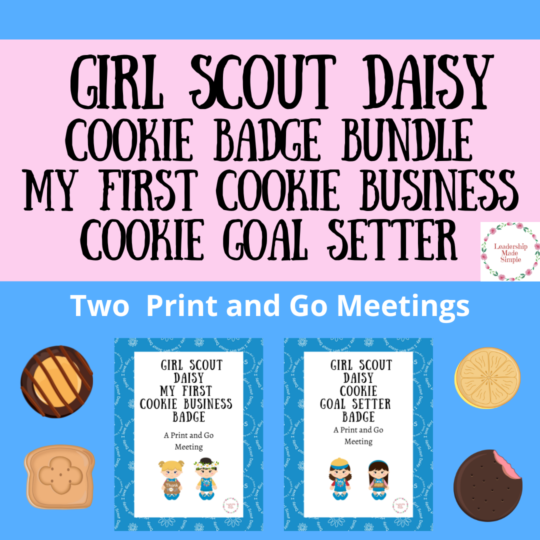 Girl Scout Cookie Badge and Financial Literacy Badge Print and Go ...