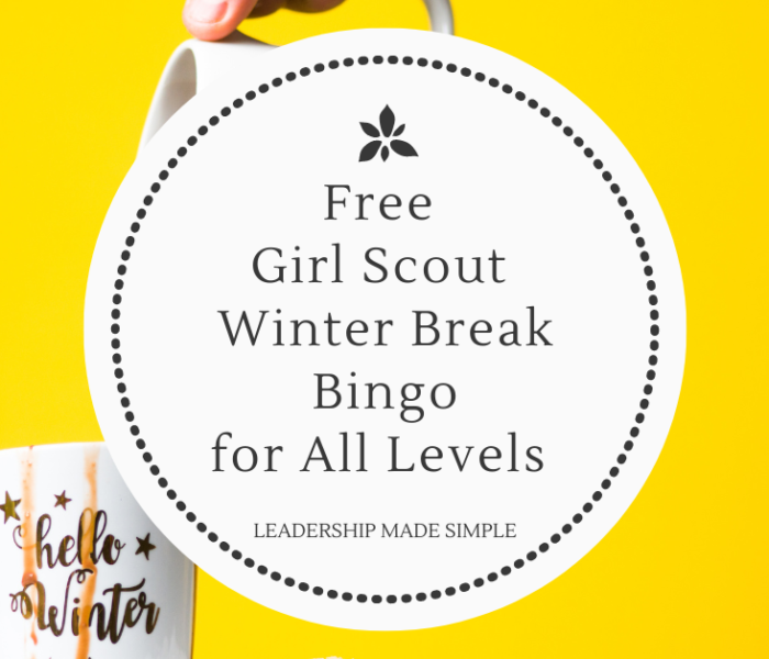 Free Girl Scout Winter Break Bingo for All Levels