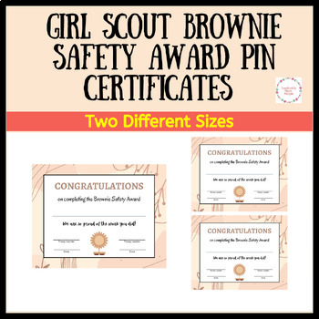 Brownie safety shop pin