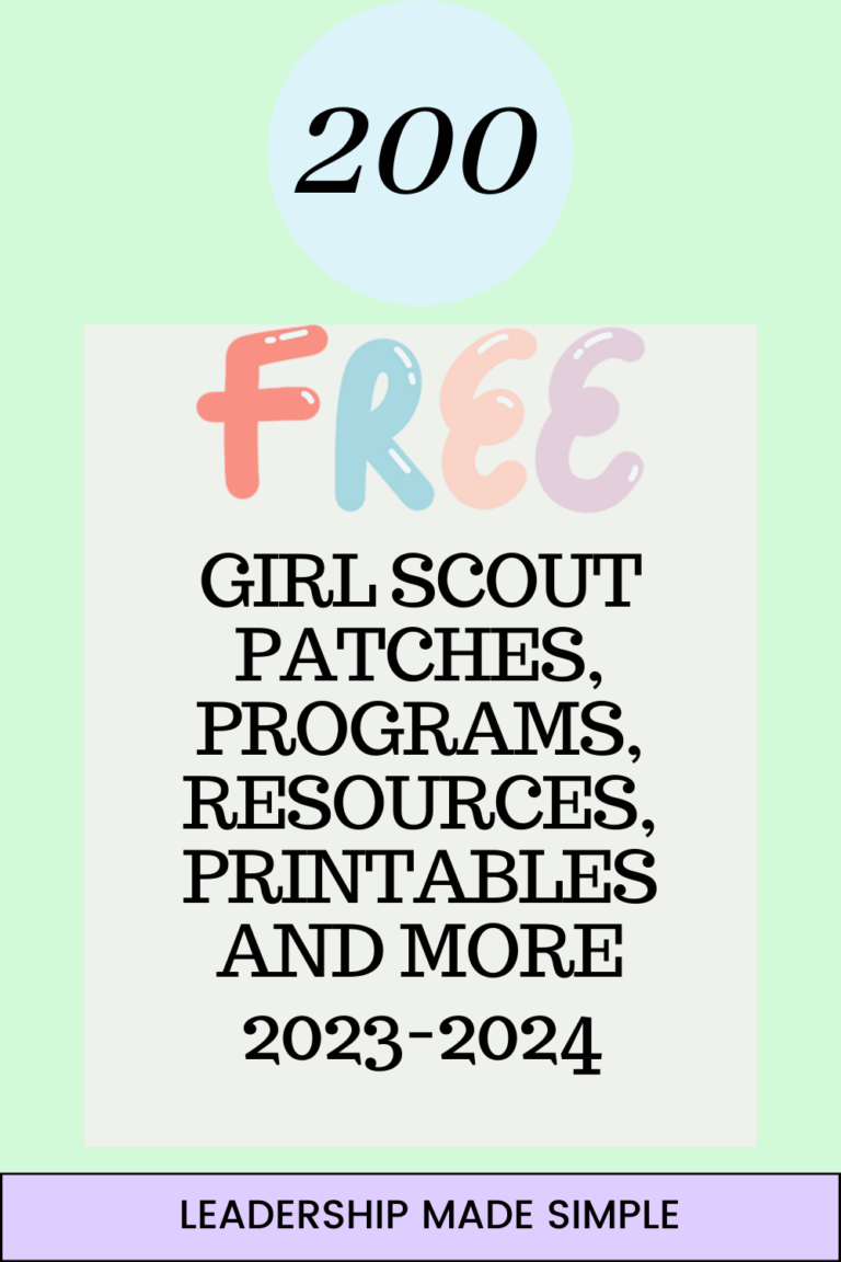 200 Free Girl Scout Patches, Programs, Resources and Printables 2023