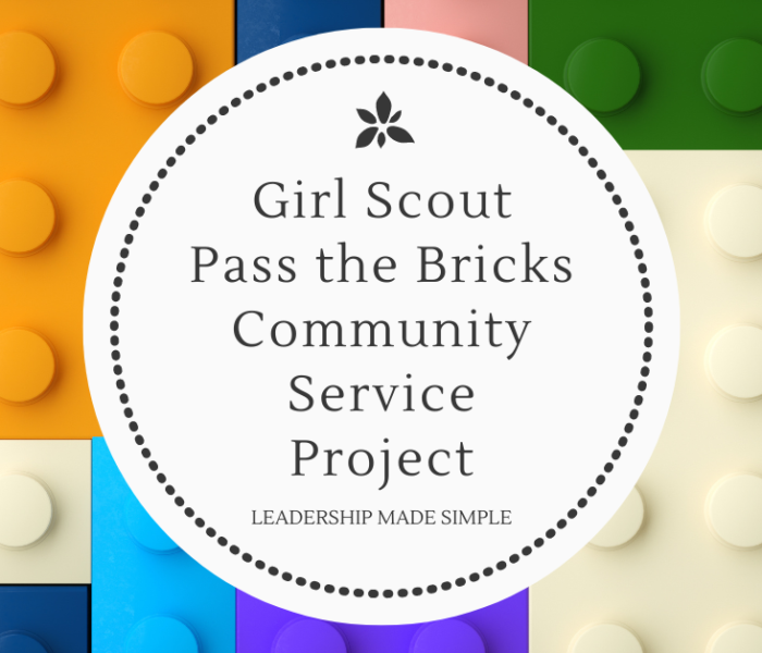 Pass the Bricks Girl Scout Community Service Project