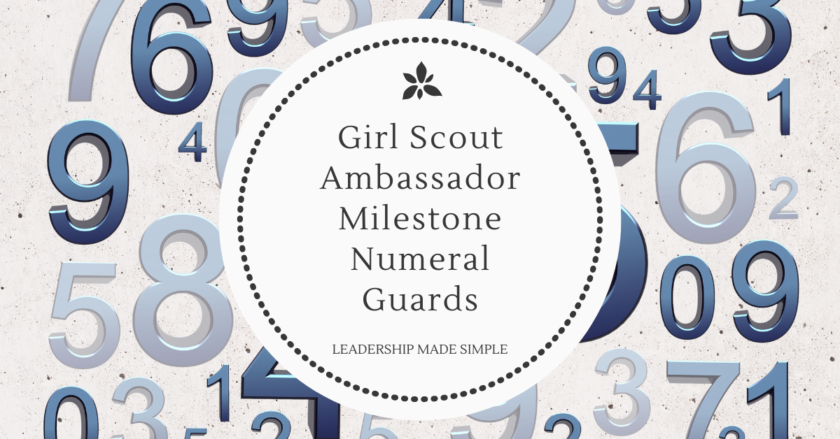 Girl Scout Ambassador Membership Numeral Guards