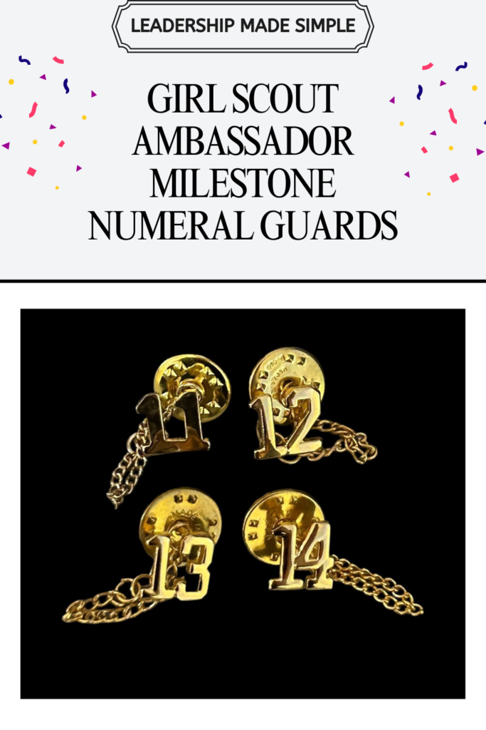 Girl Scout Ambassador Milestone Numeral Guards