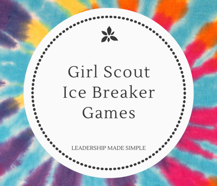 Free Girl Scout Ice Breaker Games