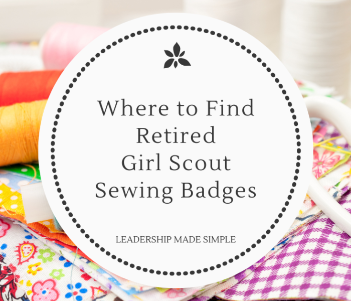 Retired Girl Scout Sewing Badges are Fun to Earn