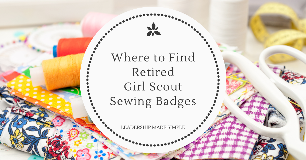 Retired Girl Scout Sewing Badges are Fun to Earn