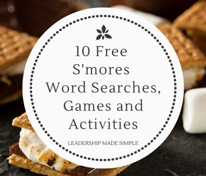 10 Free Girl Scout S’mores Word Searches, Games and Activities