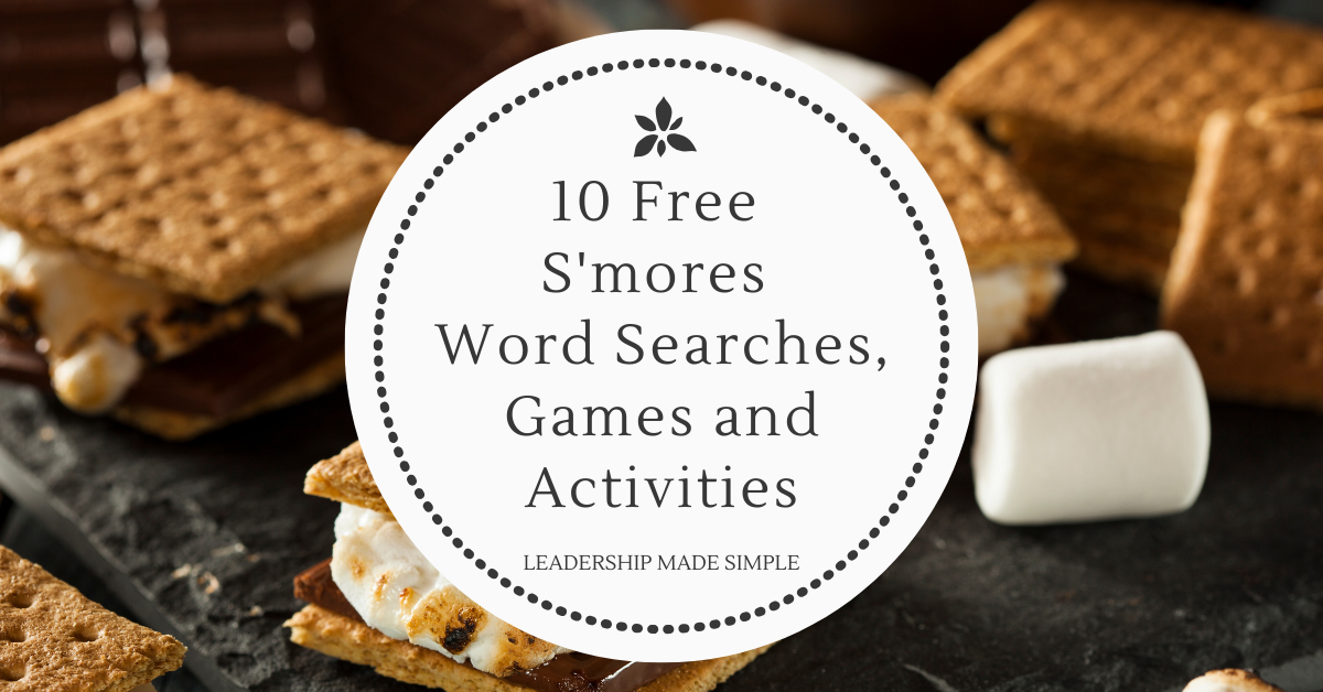 10 Free Girl Scout S’mores Word Searches, Games and Activities