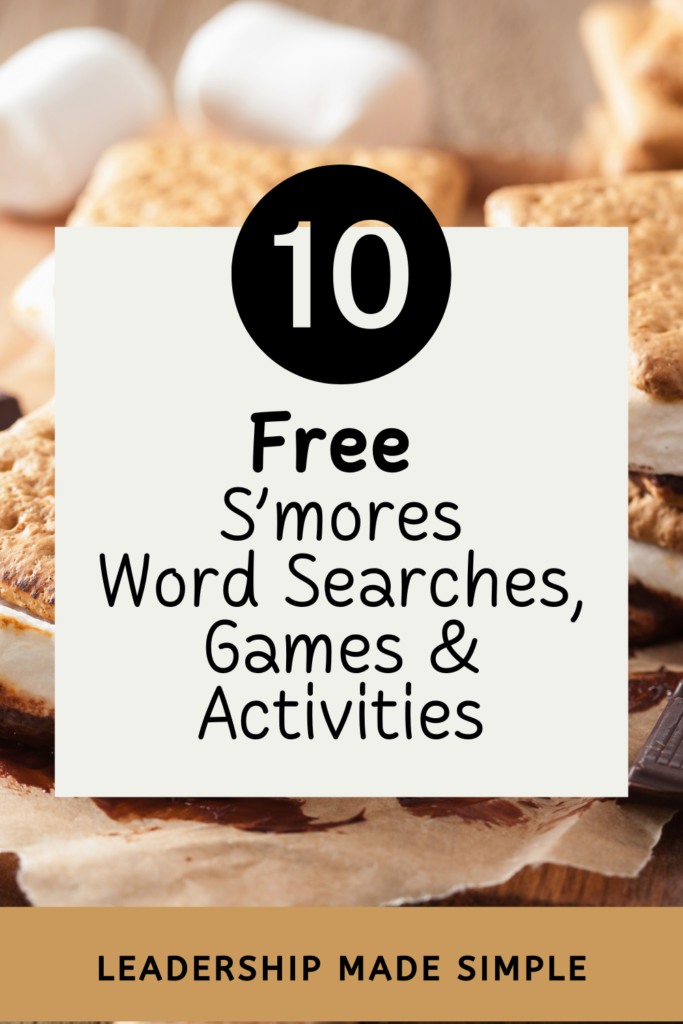 10 Free S'more Word Searches, Games and Activities