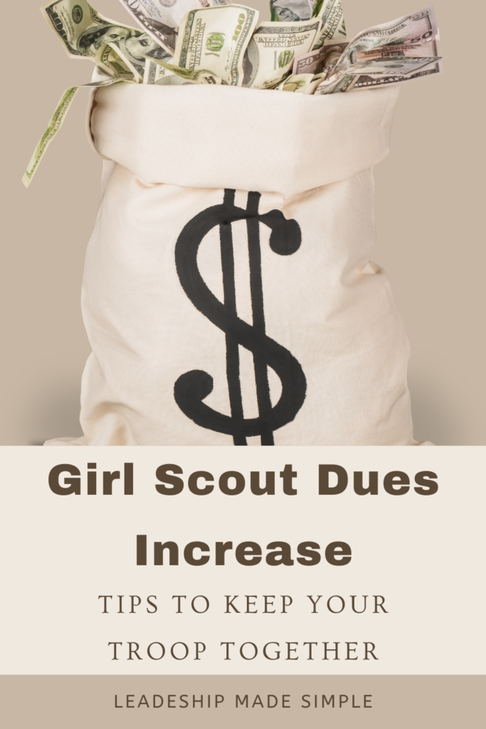 Girl Scout Membership Dues Increase