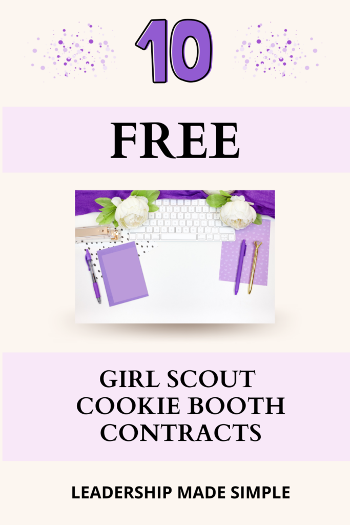 10 Free Girl Scout Cookie Booth Etiquette Contracts