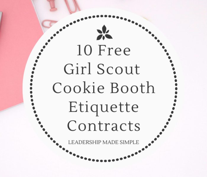 10 Free Girl Scout Cookie Booth Etiquette Contracts