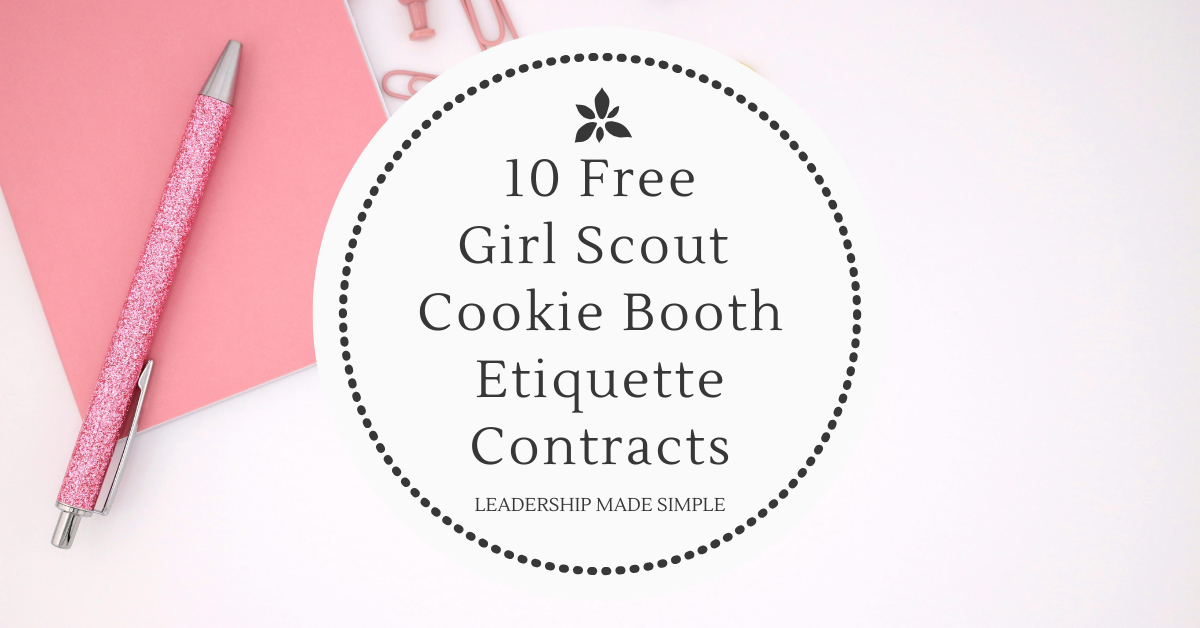 10 Free Girl Scout Cookie Booth Etiquette Contracts