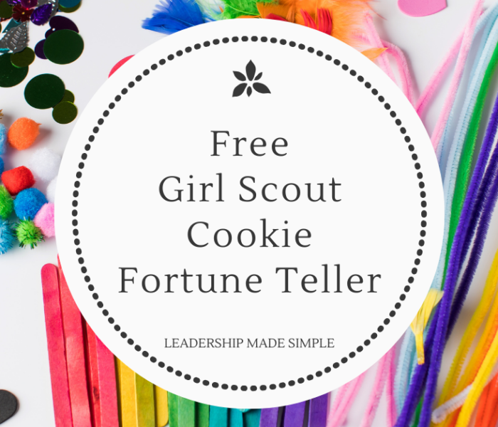 Free Girl Scout Cookie Fortune Teller