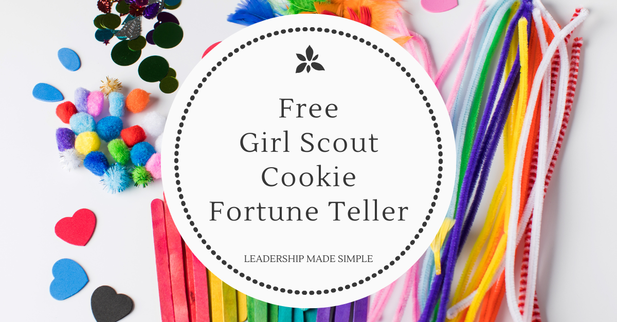 Free Girl Scout Cookie Fortune Teller