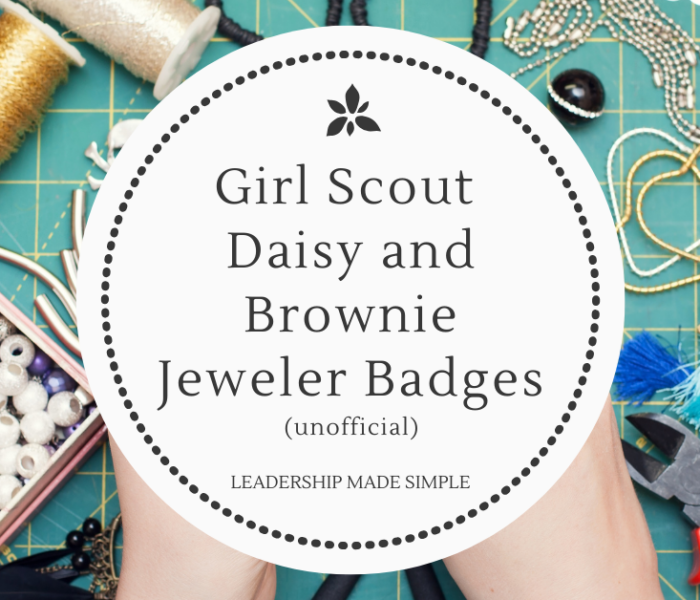 Girl Scout Jeweler Badge For Daisies and Brownies Unofficial