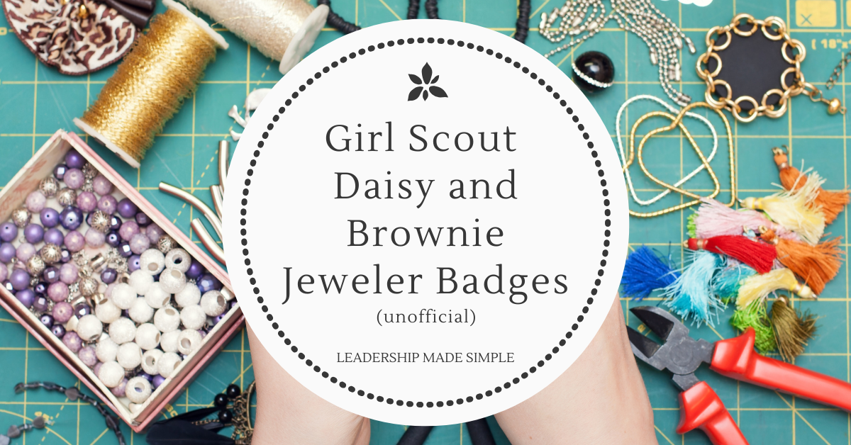 Girl Scout Jeweler Badge For Daisies and Brownies Unofficial