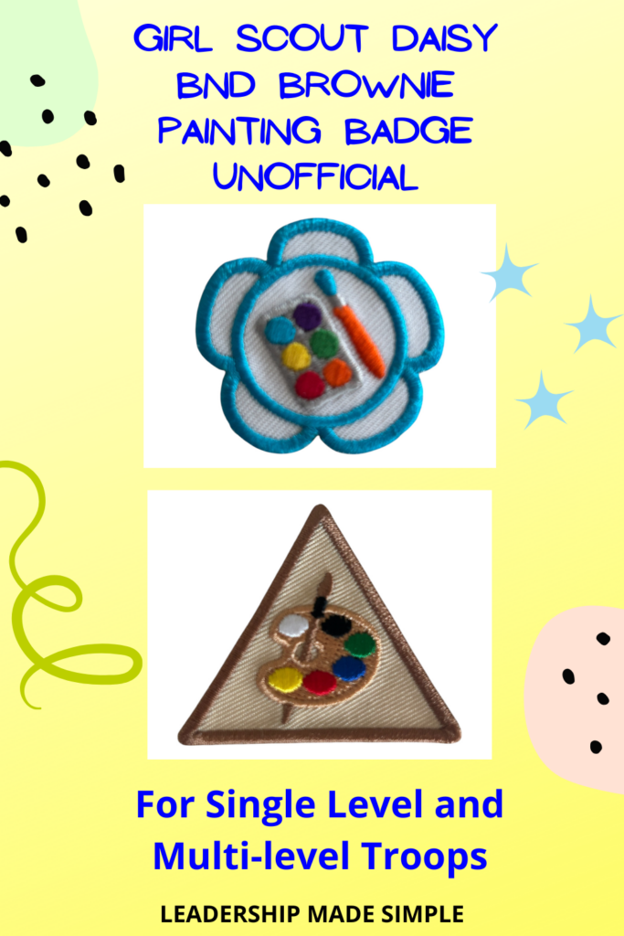 Girl Scout Daisy and Brownie Painting Badge Unofficial