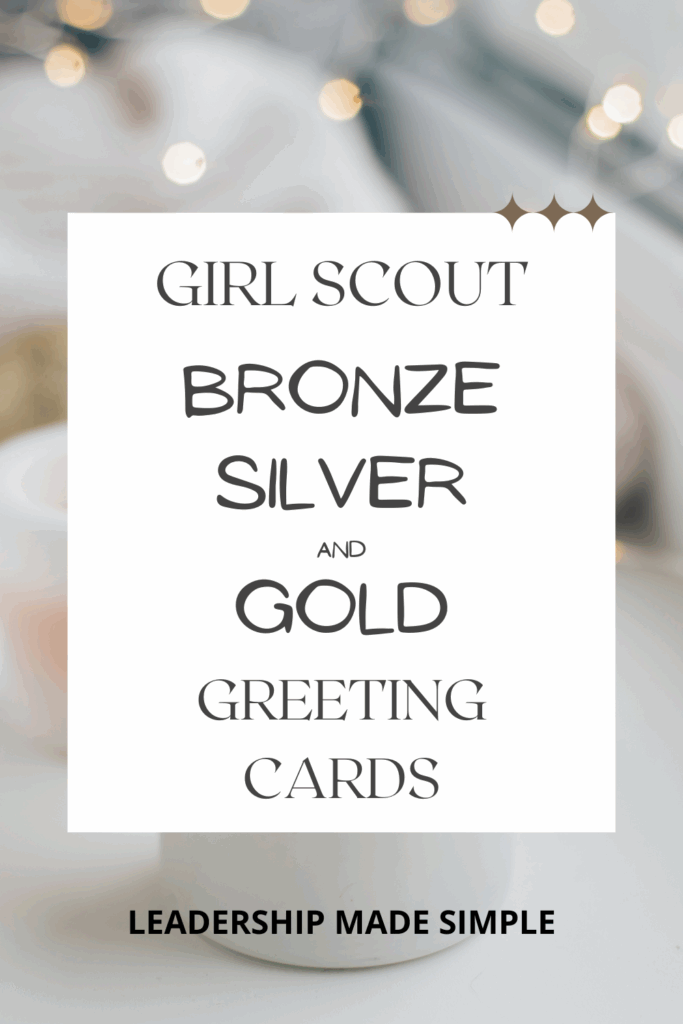 Girl Scout Greeting Cards for High Awards