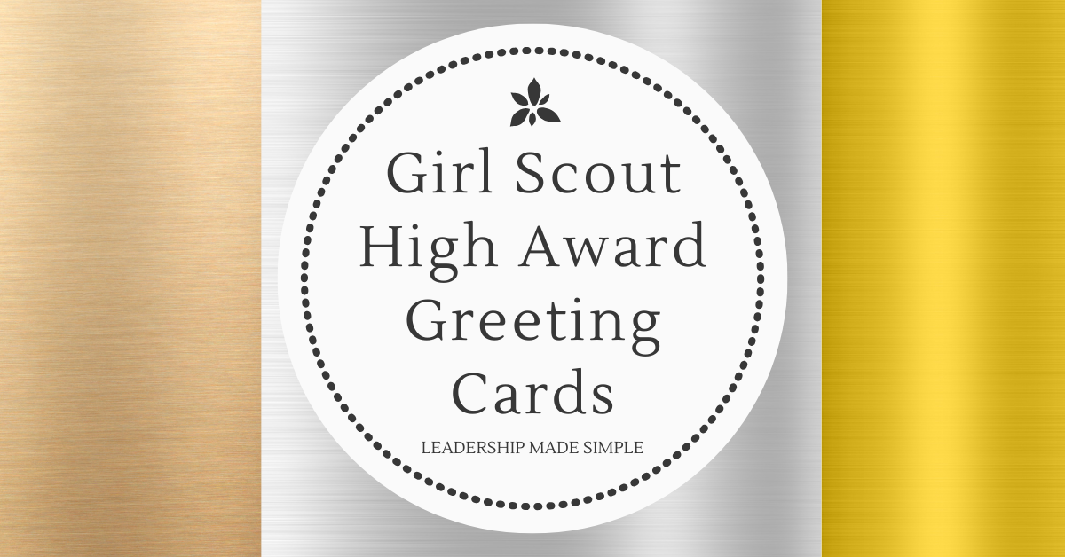Girl Scout High Award Greeting Cards