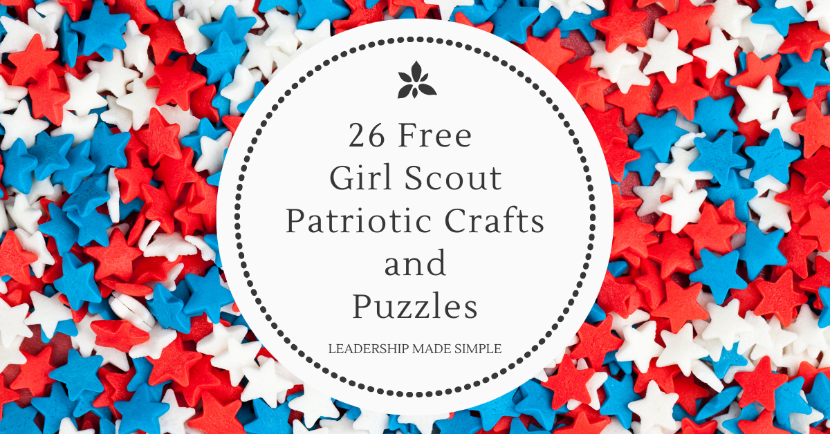26 Free Girl Scout Patriotic Crafts and Puzzles