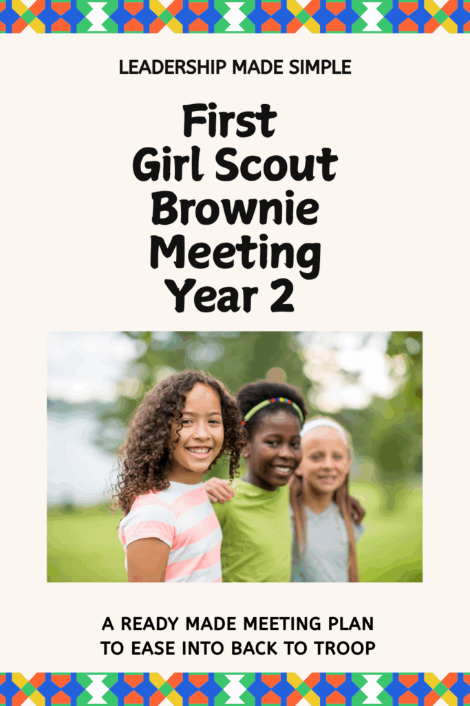 First Girl Scout Brownie Meeting Year 2 