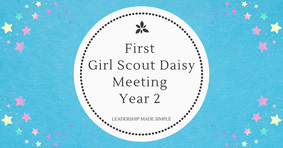 First Girl Scout Daisy Meeting Year 2