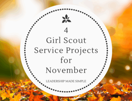 4 Girl Scout Community Service Projects for November