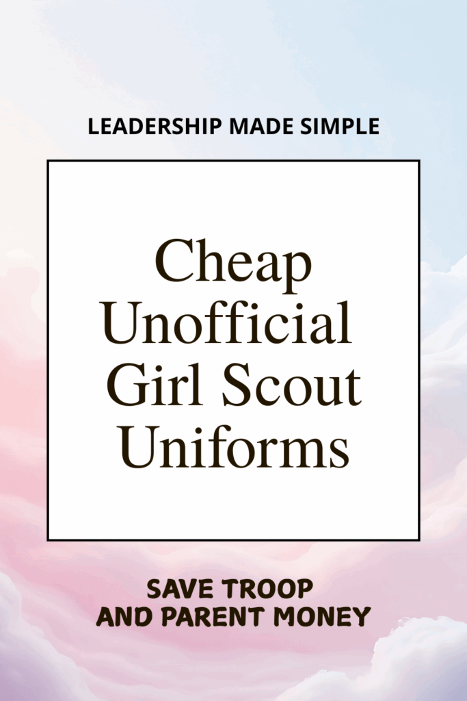 Cheap Unofficial Girl Scout Uniforms
