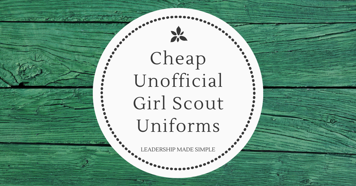 Cheap Unofficial Girl Scout Uniforms