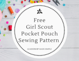 Free Girl Scout Pocket Pouch Sewing Pattern & Tutorial