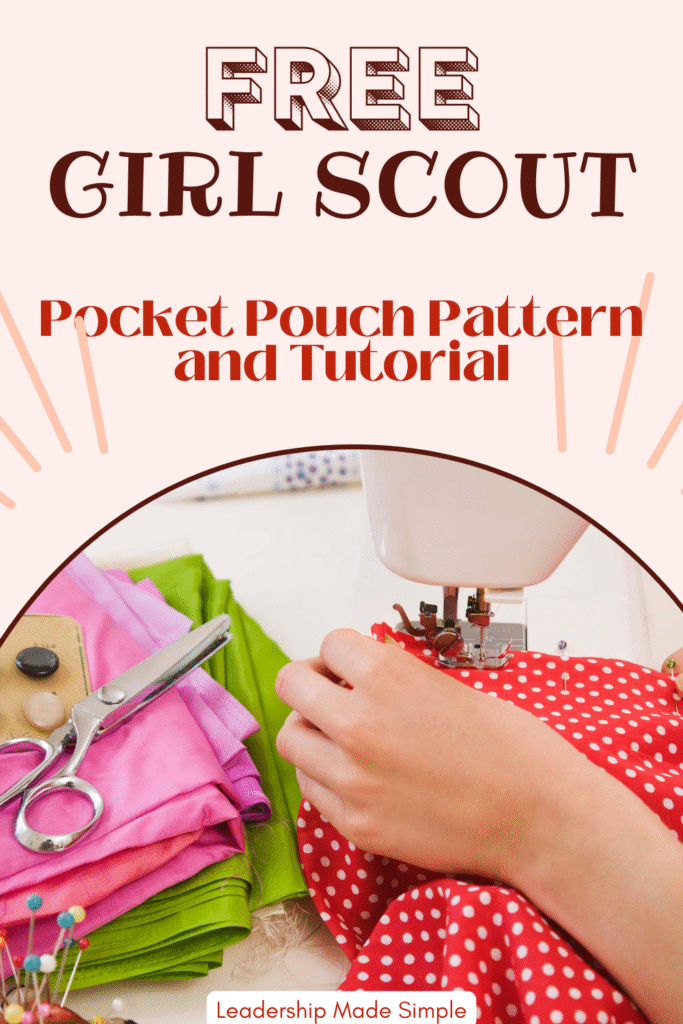 Free Girl Scout Pocket Pouch Sewing Pattern & Tutorial