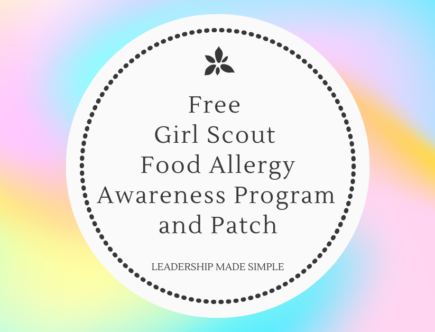Free Girl Scout Food Allergy Awareness Program and Patch