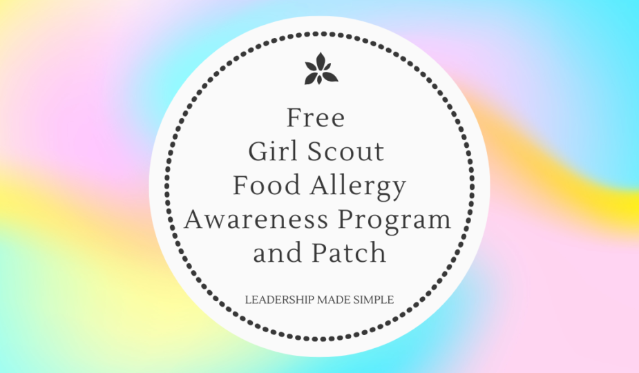 Free Girl Scout Food Allergy Awareness Program and Patch