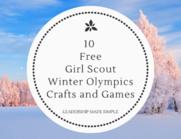 10 Free Girl Scout Winter Olympics Crafts and Games