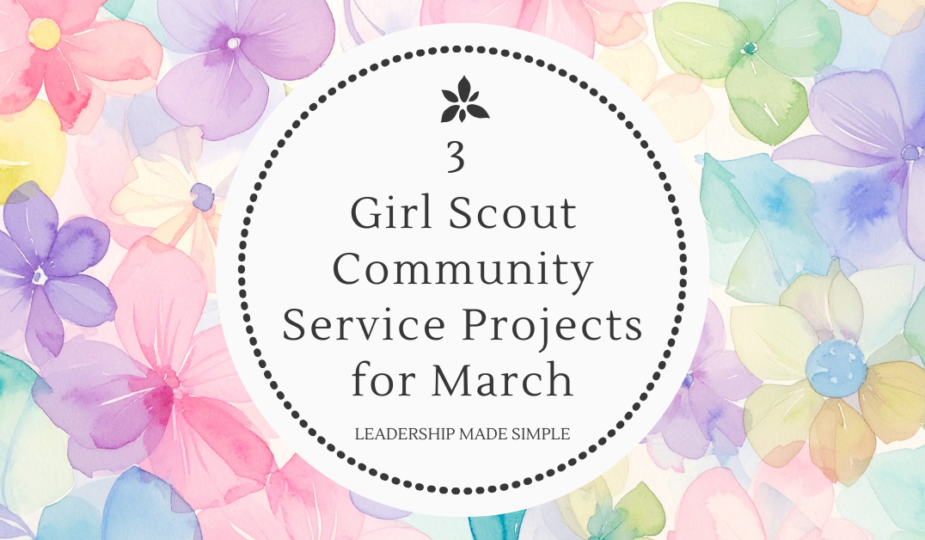 3 Girl Scout Community Service Projects for March