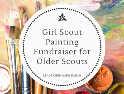 Girl Scout Painting Badge Fundraiser for Older Scouts