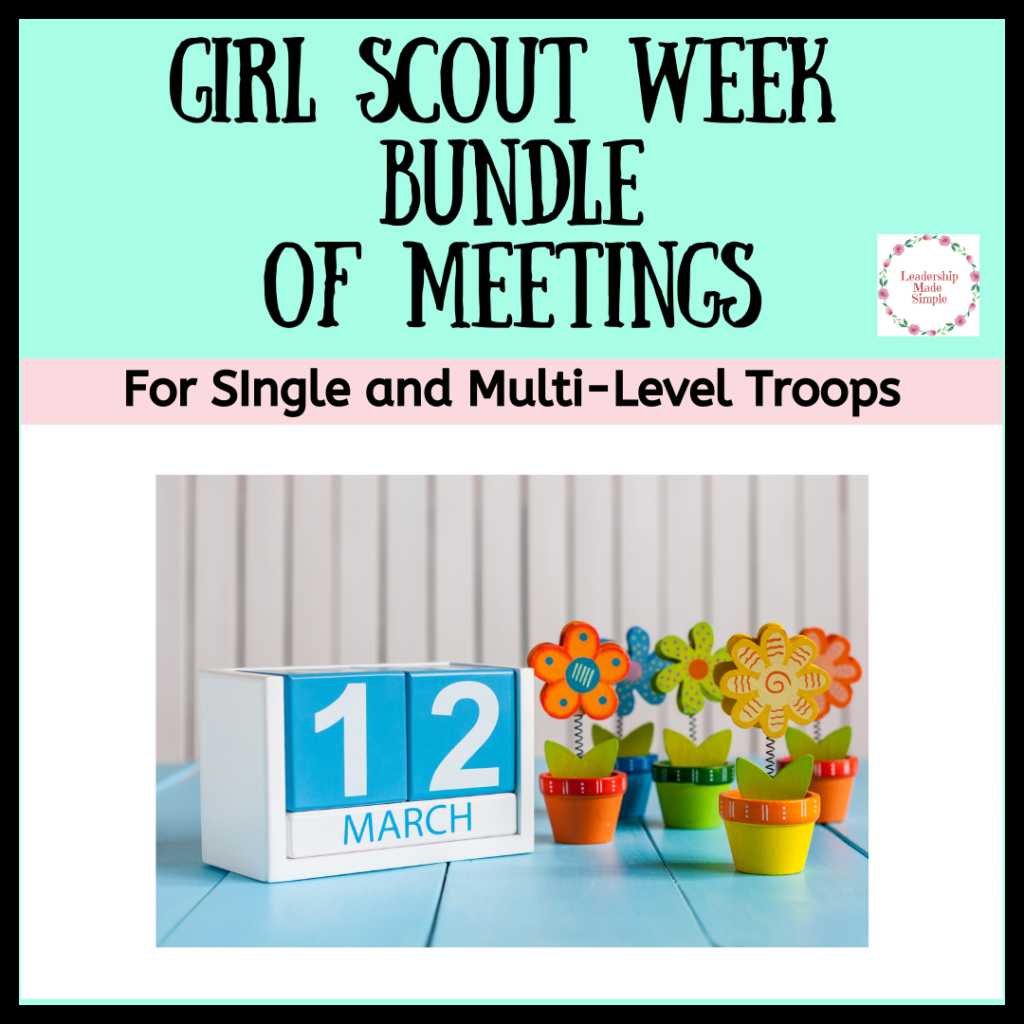 Girl Scout Week Meeting Bundle