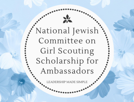 National Jewish Committee on Girl Scout Scholarship for Graduating Ambassadors