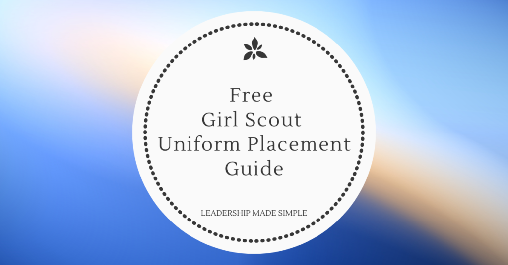 Free Girl Scout Uniform Placement Guide